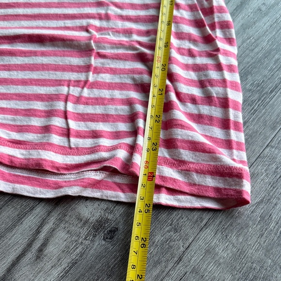 🌸 Abercrombie & Fitch Women XS Pink & White Striped LOGO Vintage Top 🌸 Y2K Cute - Picture 4 of 8